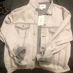 Brand new grey wash jean jacket